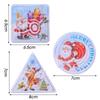 Dětské vánoční téma chodící korálkové bludiště hračky kreslený los Santa vzor trénink koordinace ruka-oko puzzle hračka vánoční dárky
