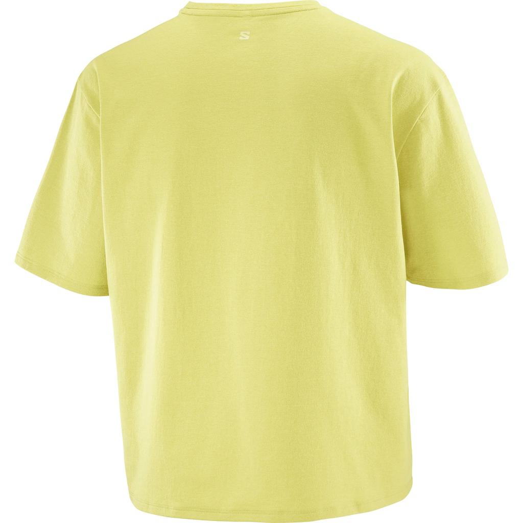 SALOMON Trackline Ionic Antibacterial Short Sleeve Loose Fit Solid Soft Durable T-Shirt Women Tops C27490