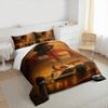 Ayrton Senna Racing Legend Bedding set (1 duvet cover, 2 pillowcases, duvet not included), F1 Driver Portrait with Race Car Art Print