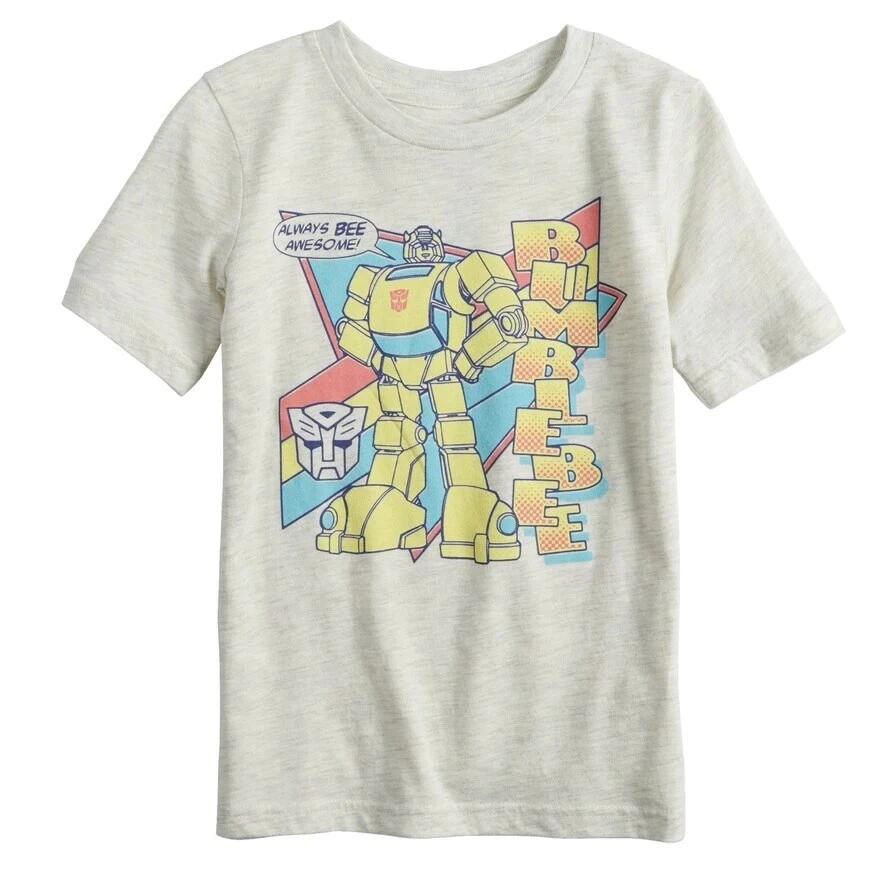 Jumping Beans Youth Boys Transformers Bumblebee Bee Awesome Tee Shirt New 4-12 XL