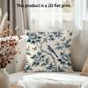 1 Piece, Antique Blue and White Flower and Bird Pillowcases, Add Elegance To Your Bedroom