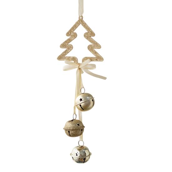 Christmas Pendant Decorative Star Bell Hanging Decoration Festive Atmosphere Indoor Outdoor Holiday Decor