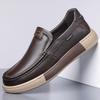 Hight Quality Casual Leather Shoes For Men New Platform Walking Brown Sneakers Male British Style Loafers Yuppie Men