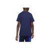 Nike Kids Sportswear Logo Embroidered Short Sleeve T-Shirt Kids Tops Navy-Blue AR5254-411