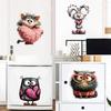 Self-adhesive Cute Cartoon Pet Animal Wall Stickers for Bathroom Living Room Bedroom Home Decor