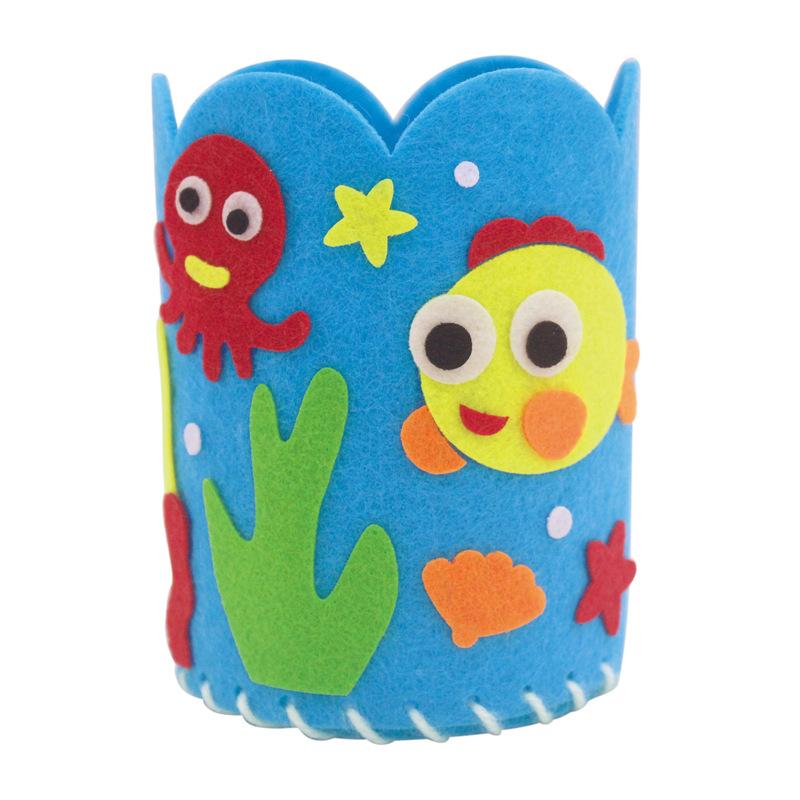 Držák na tužky DIY, hračka pro děti, ručně vyráběná sada pro děti, kreativní ruční práce, nádoba na pero, hračky, dětské vzdělávací hračky, DIY řemeslné sady