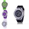 Stylish Unisex Quartz Watch With Transparent Dial Glow-in-the-dark And Water Resistance Geneva Silicone Sports Watch