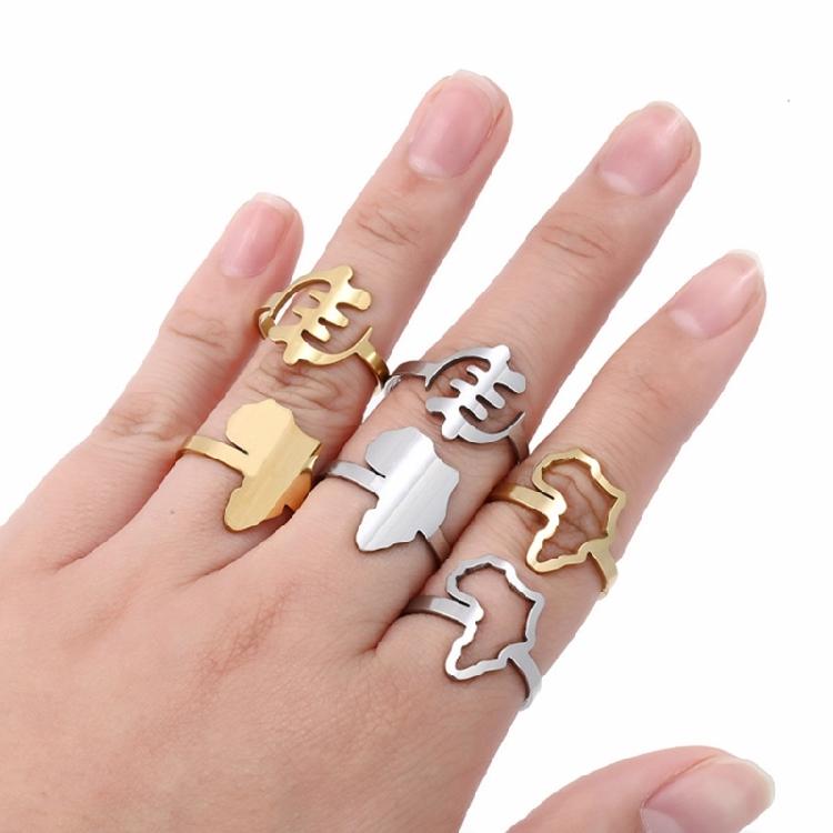 Anelli Anelli Matrimoniali Culturali Africani Anello Regolabile Anello Aperto per Donne Anelli da Dito Eleganti Ornamento