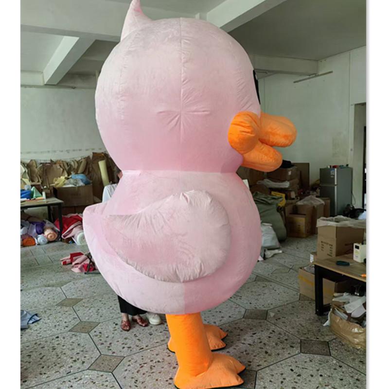 Inflatable Giant Yellow Duck Mascot Costume Fun Cartoon Animal Role Play Outfit For Carnival Marketing And Cosplay Events