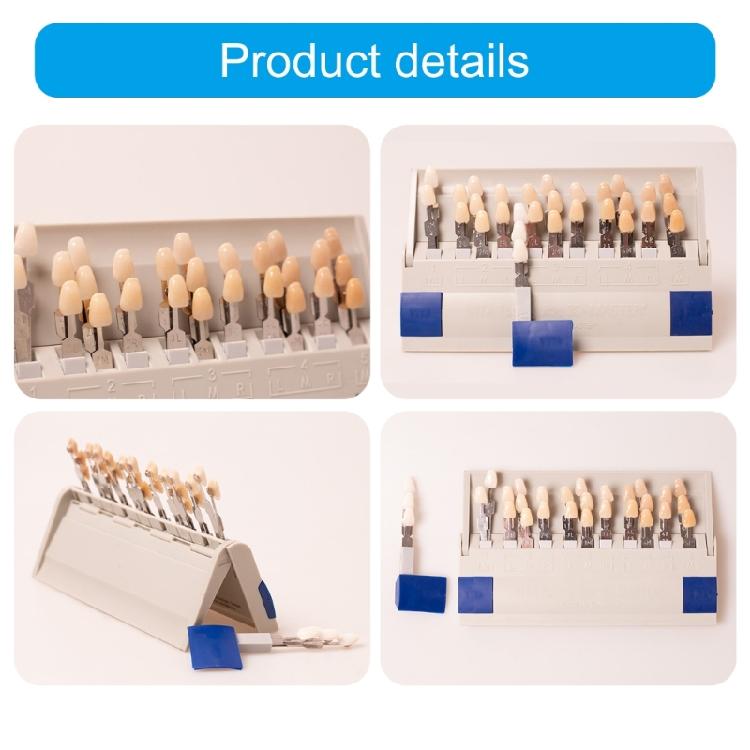Teeth Shade Guide Classical Dentistry Equipment Teeth Whiten Porcelain 16/29 Colors Tooth Model Colorimetric Plate