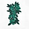 Embroidery Cloth Sticker Sequin Embroidery Patches Decorative Floral Lace Fabrics Applique  Girl