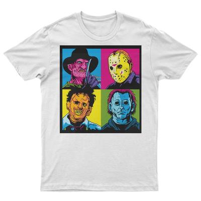 Divertente t-shirt horror cult retrò anni '90 da uomo per fan di cartoni animati nati negli anni '80