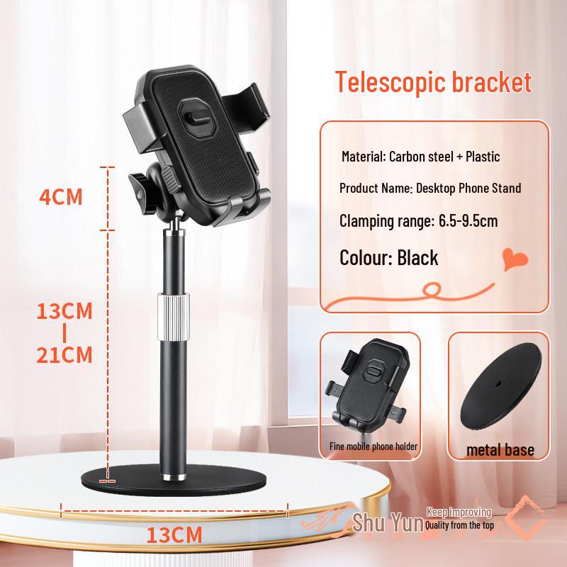 2026 Adjustable Metal Desktop Phone Holder - 360° Rotating Stable Stand for Home