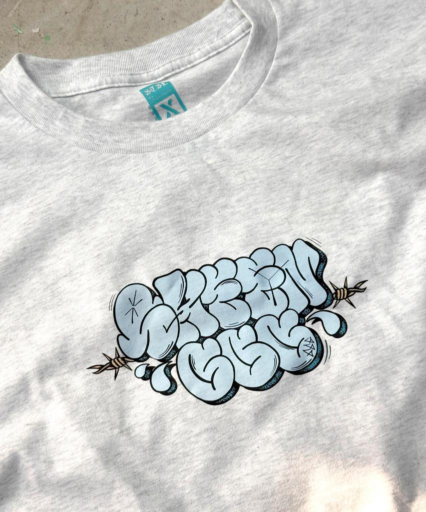 Sinteulipeulsigseu Hardcore Graffiti T-Shirt Ash