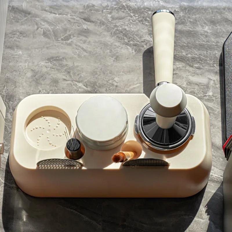 51/53/54/58mm Kaffee Tamper Station Universal ABS Espresso Tamper Halter Kaffee Siebträger Ständer Tamper Aufbewahrungsbasis Kaffeeware