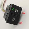 1Pc for Honda CRV URV AVANCIER CITY Dual Key Switch LED DRL Fog Light Radar Power On Off Camera Switch Button with Wire