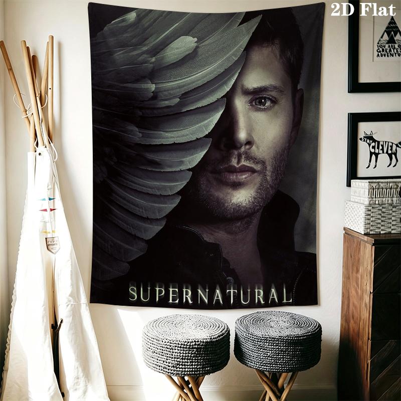 supernatural Wall Tapestry Aesthetic Wall Hanging Printed Fabric Blanket Decorative Tapestries for Bedroom Living Room Home Decor