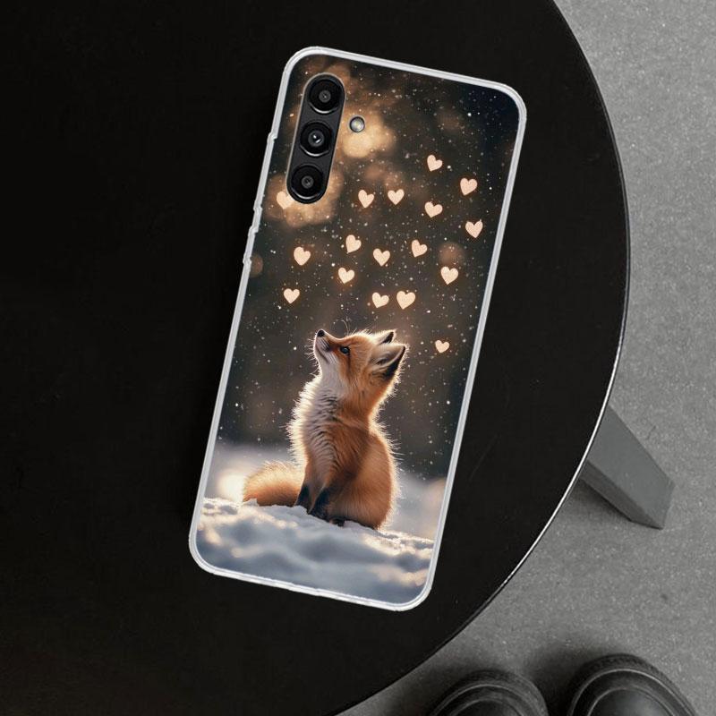 Animal Fox Phone Case Cover for Samsung Galaxy A17 A16 A26 A36 A56 A57 A37 A15 A25 A35 A55 A14 A24 A34 A54 A13 A23 A33 A53 Galax