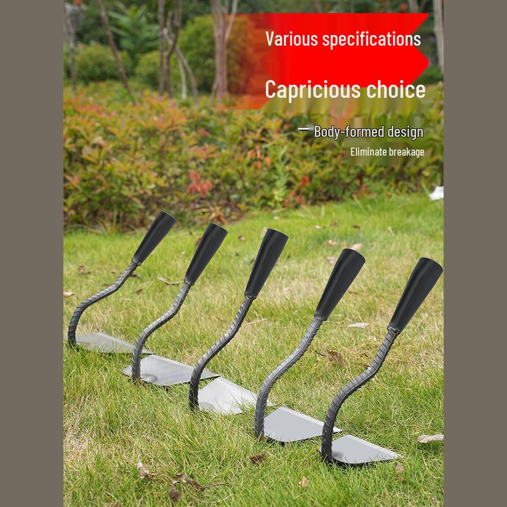 Manganese Steel Hoe: Traditional Agricultural Tool for Planting, Weeding, and Shoveling.