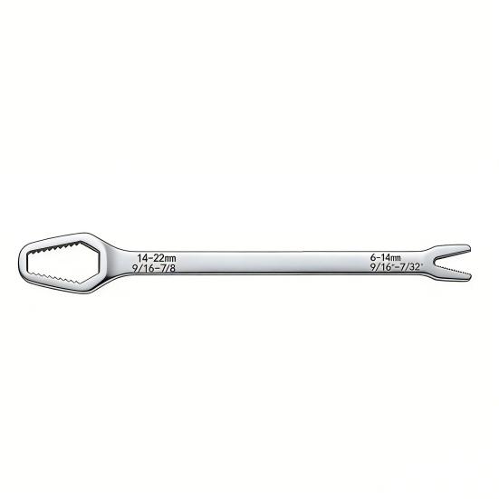 Universal Double Ended Wrench Automotive Bicycle Maintenance Plumbing Wrench 8-22mm Self-Tightening Adjustable Spanner