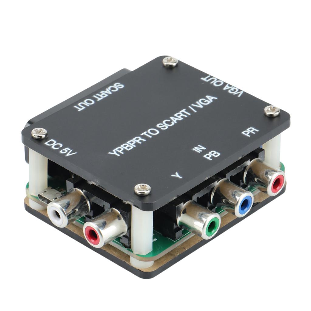 B03B-YUV TO RGBS YPBPR to SCART YPBPR TO VGA Component Transcoder Converter Game Console, RGBS to Color Difference Component