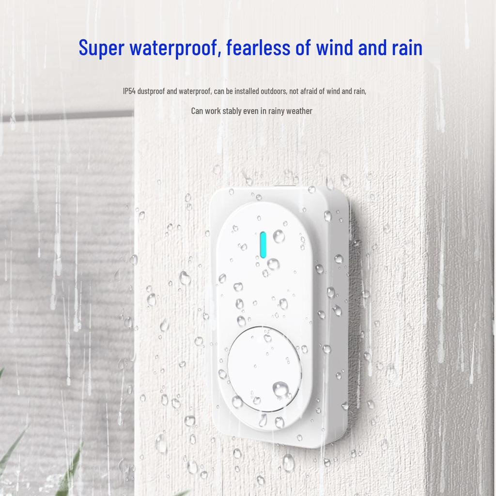 Wireless Doorbell Chime for Home with Long-Range, Multi-Ringtones, and Elderly Pager Functionality