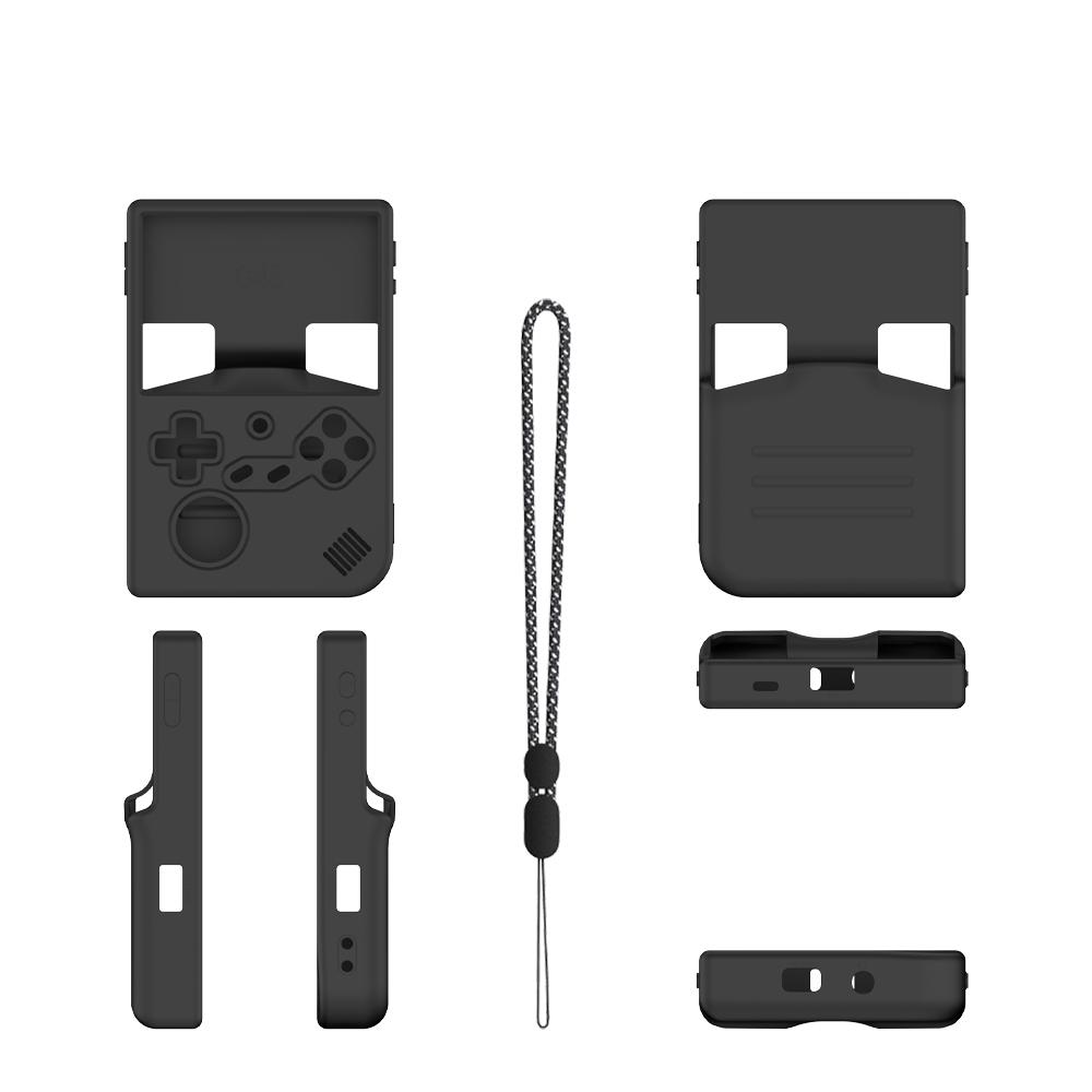 Silicone Protective Case For ANBERNIC RG40XXV Gaming Console Drop Protection Simple Solid Color