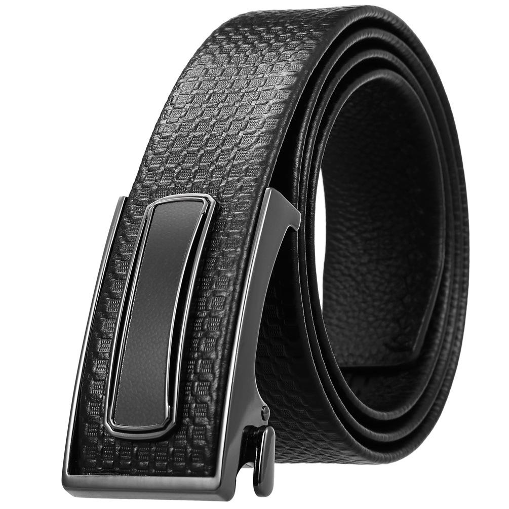 Ceinture tendance en cuir de vachette pleine fleur, boucle intérieure ceinture homme Ly36-23018-5