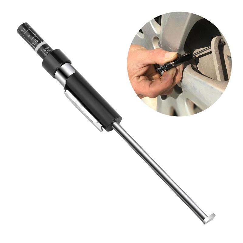Car Brake Pad Inspection Pen Ruler Brake Pad Measuring Tool Suitable For 6Mm / 0.2 Inch Thickness, Brake Pad Gauge