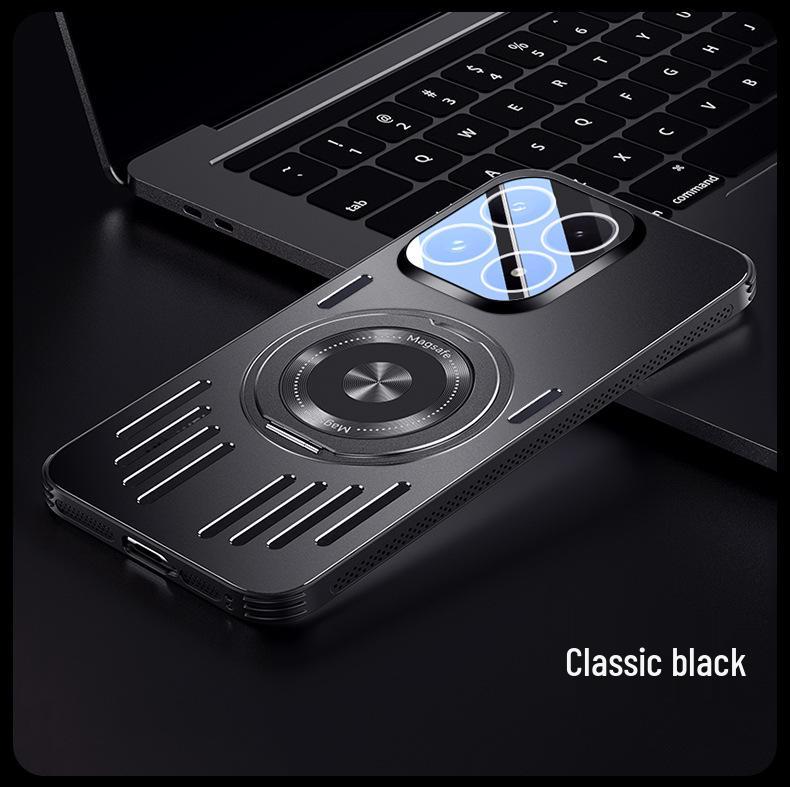 Xiaomi17 Mi17ProMax Aluminum Phone Case with Stand - Full Coverage, Drop-Proof Protection for Men