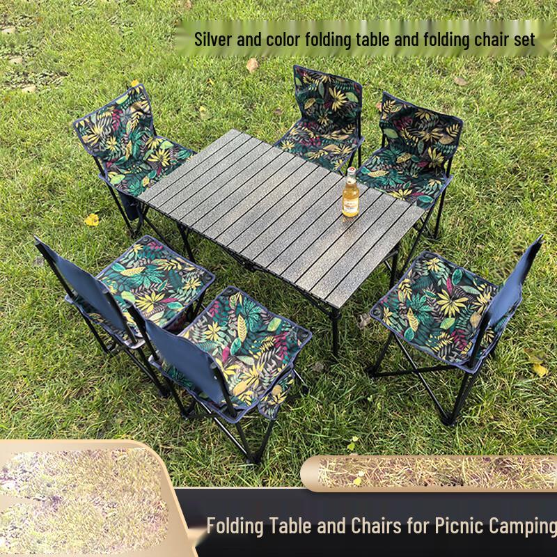 Portable Outdoor Folding Table and Chair Set