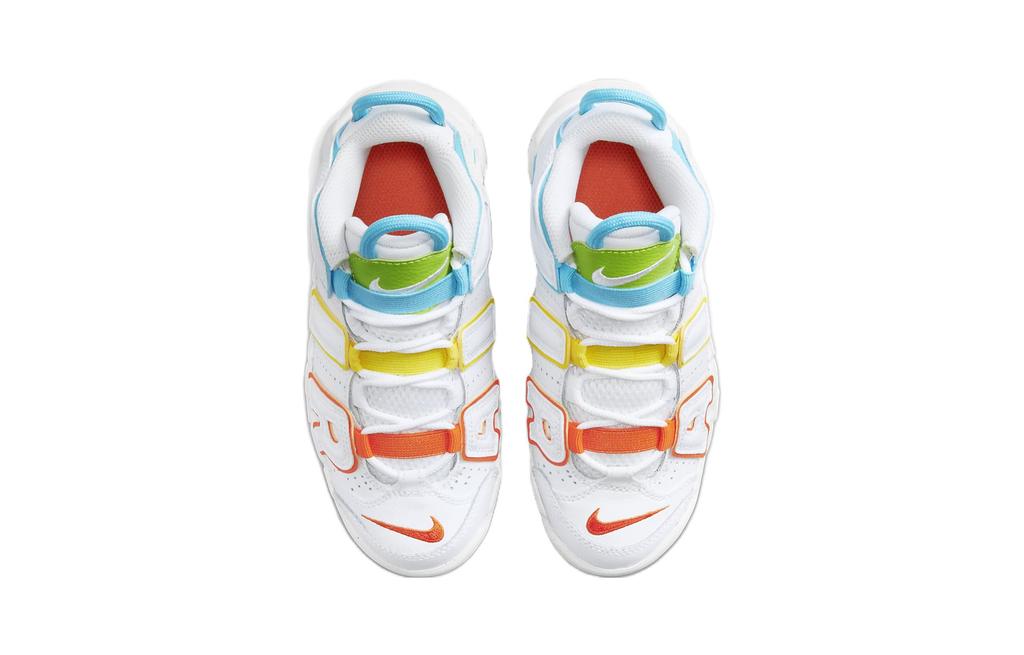 Nike Air More Uptempo PS Slip Resistant Cushioning Slip Resistant Cushioning Mid Top Children's Basketball Shoes White FJ4625-100