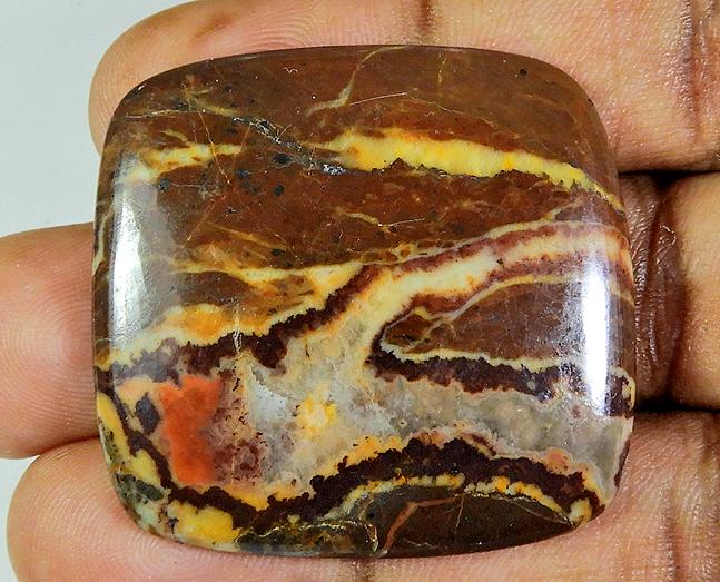 

79Cts. Natural Coconut Jasper Octagon Cabochon Loose Gemstone 36X38X05 MM PP-678