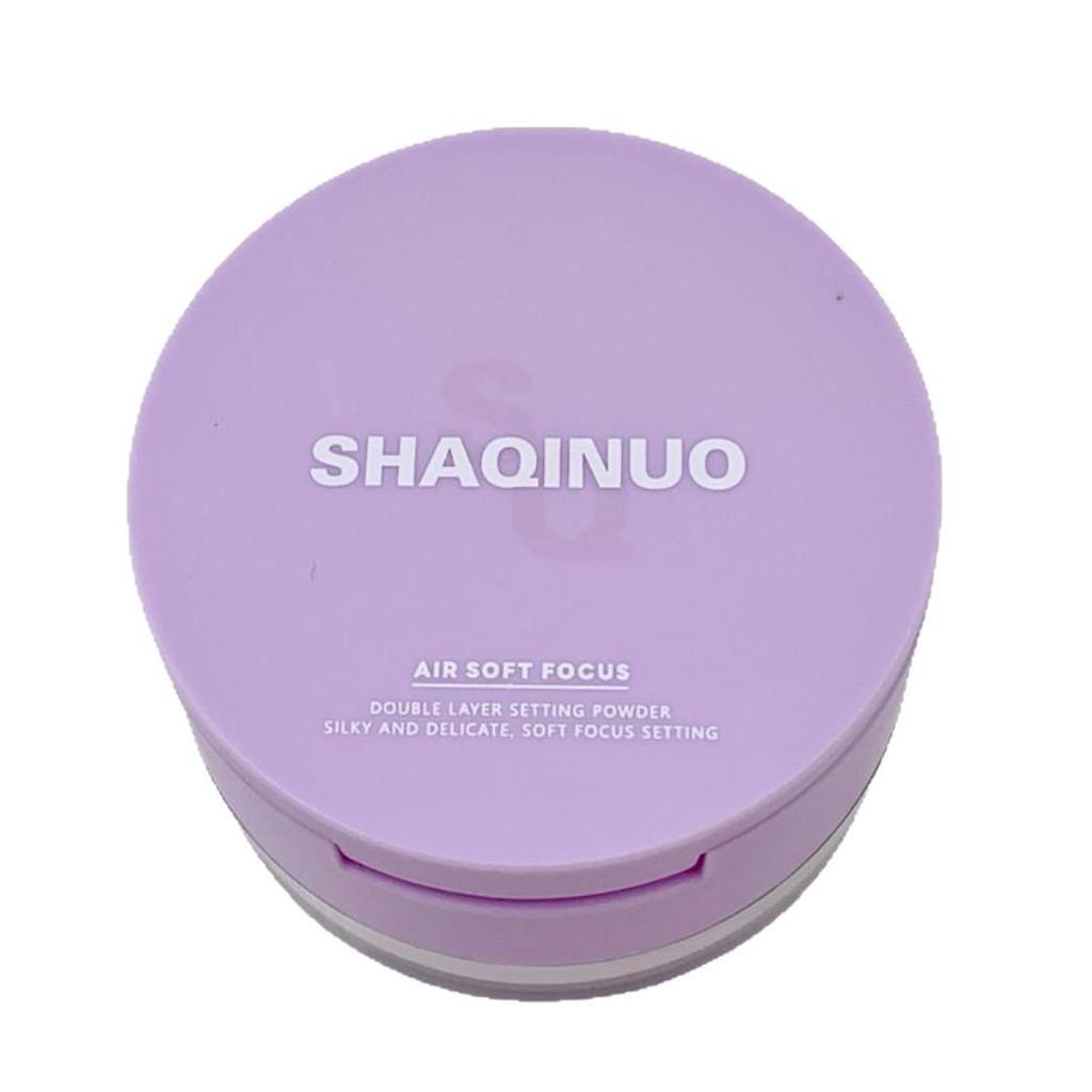 SHAQINUO Dual-Effect Translucent Loose Powder: Foundation, Touch-up, Concealer, Contour, Blush, Brighten, Highlight & Set