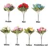 30cm 9 head DIY Decor Wedding Vintage Artificial Flowers  Silk Peony  Party Decoration  Rose bouquet