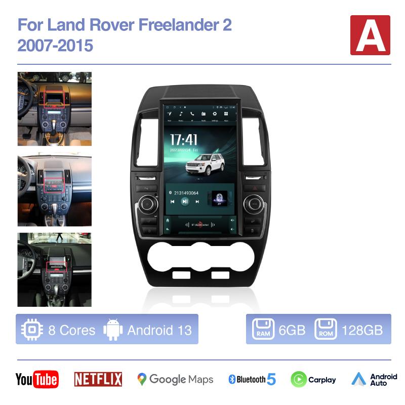 13.8inch For Land Rover Freelander 2 2007-2015 Android13 Auto Carplay 4G Car Multimedia Video Player GPS Navigation 360 camera
