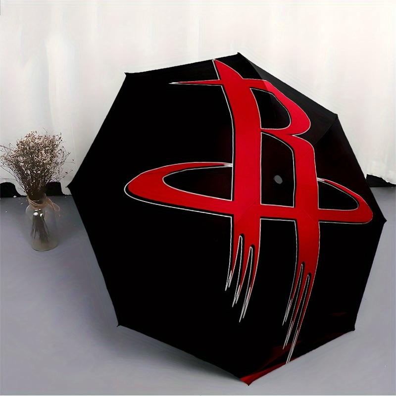 Rockets Team Automatic Folding Umbrella - Lightweight, Retractable Design with 8-Rib Durability, Perfect for Outdoor Adventures, Fashionable