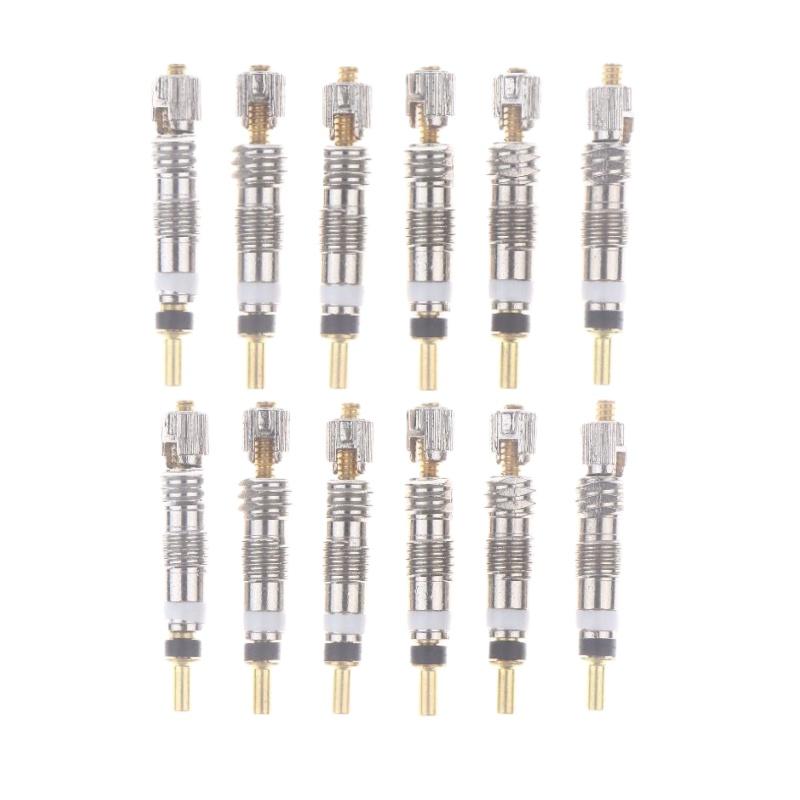 2/6/10Pcs Bike Repair Replacement Brass Tubeless Core Bicycle Removable Presta Valve Core For Road MTB Bike