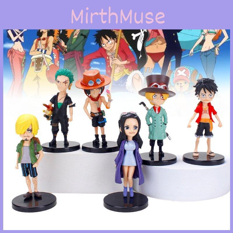 Vibrant Cartoon Anime Pvc Action Figures Set Featuring Luffy Ace Sanji Robin Toys
