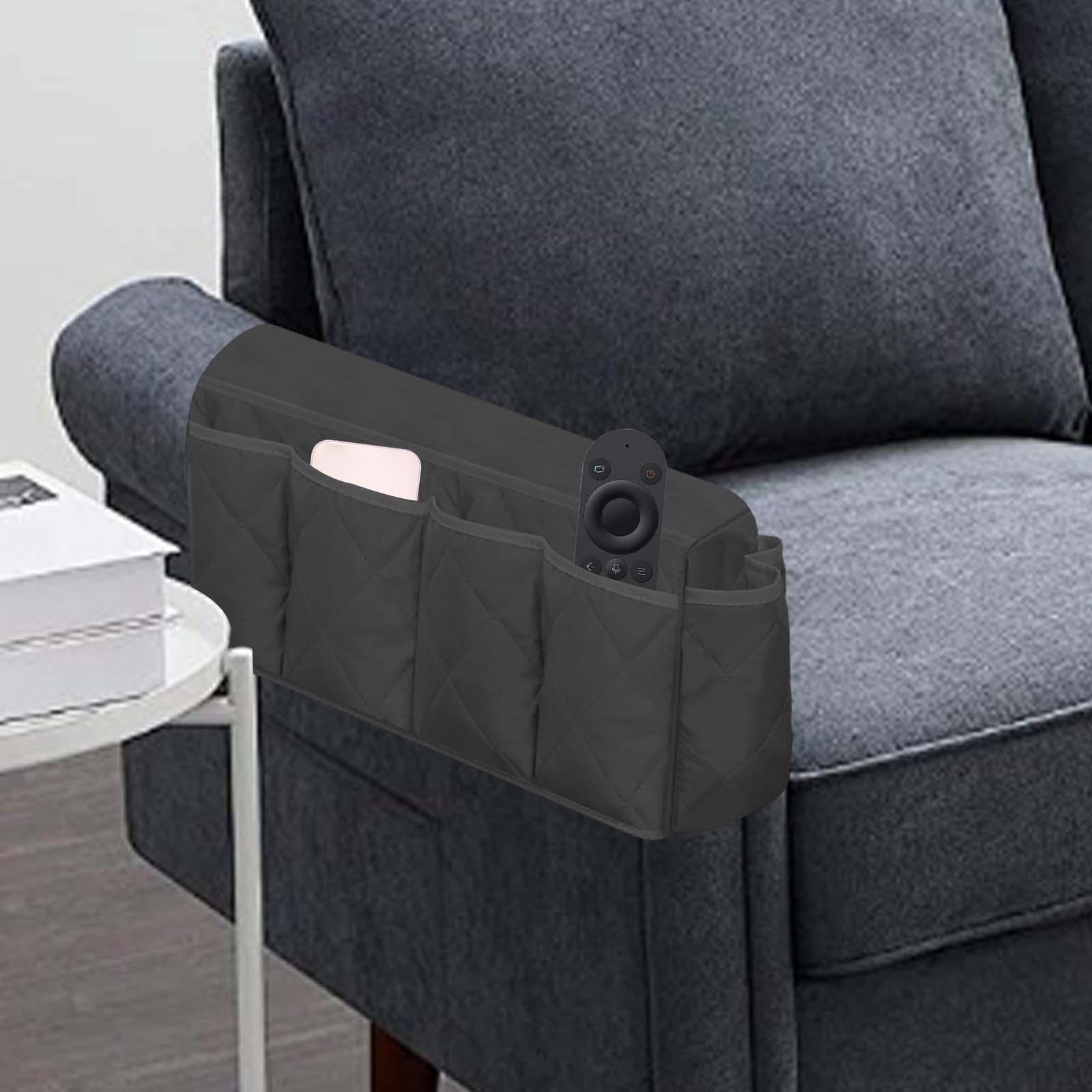 

Подлокотник для дивана, органайзер, прикроватный чехол, держатель с несколькими карманами, сумка для хранения кресла Caddy чёрный