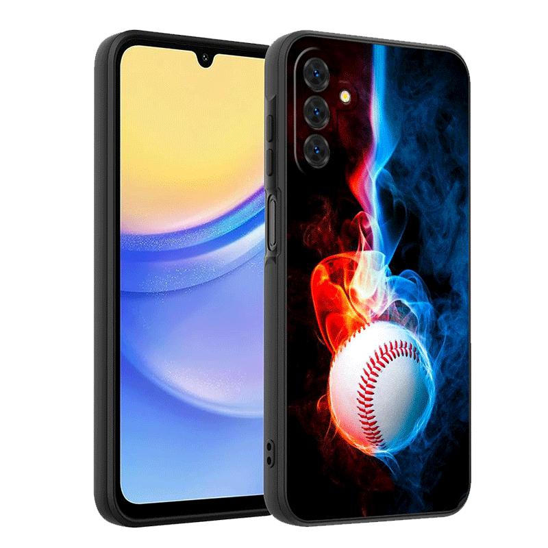 Baseball Sport Soft Phone Case for Samsung A17 A37 A57 A16 A26 A36 A56 A15 A25 A35 A55 A14 A24 A34 A54 A13 A23 A33 A53 A52 A12