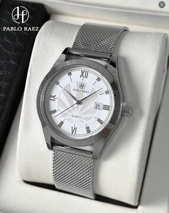 TOP Brand Men's Watch Business Calendar High quality Stainless Steel Watch Student Fashion Quartz Clock Watches Has Box