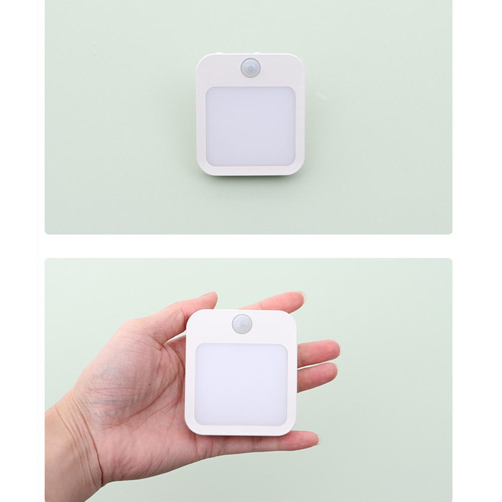 Motion Sensor LED Night Lights EU/US Dimmable Cabinet Light For Baby Bedside Bedroom Corridor Wireless Night Lamp Lighting