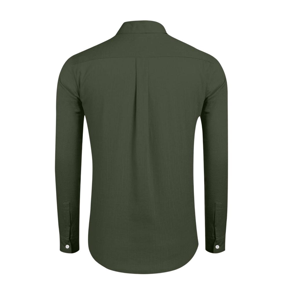 Men's Slim Fit Elastic Shirt, Business Thin Shirt