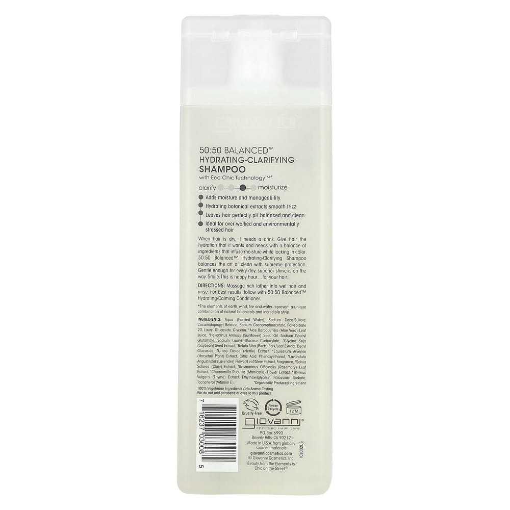 Giovanni 50:50 Balanced Hydrating-Clarifying Shampoo, 250ml