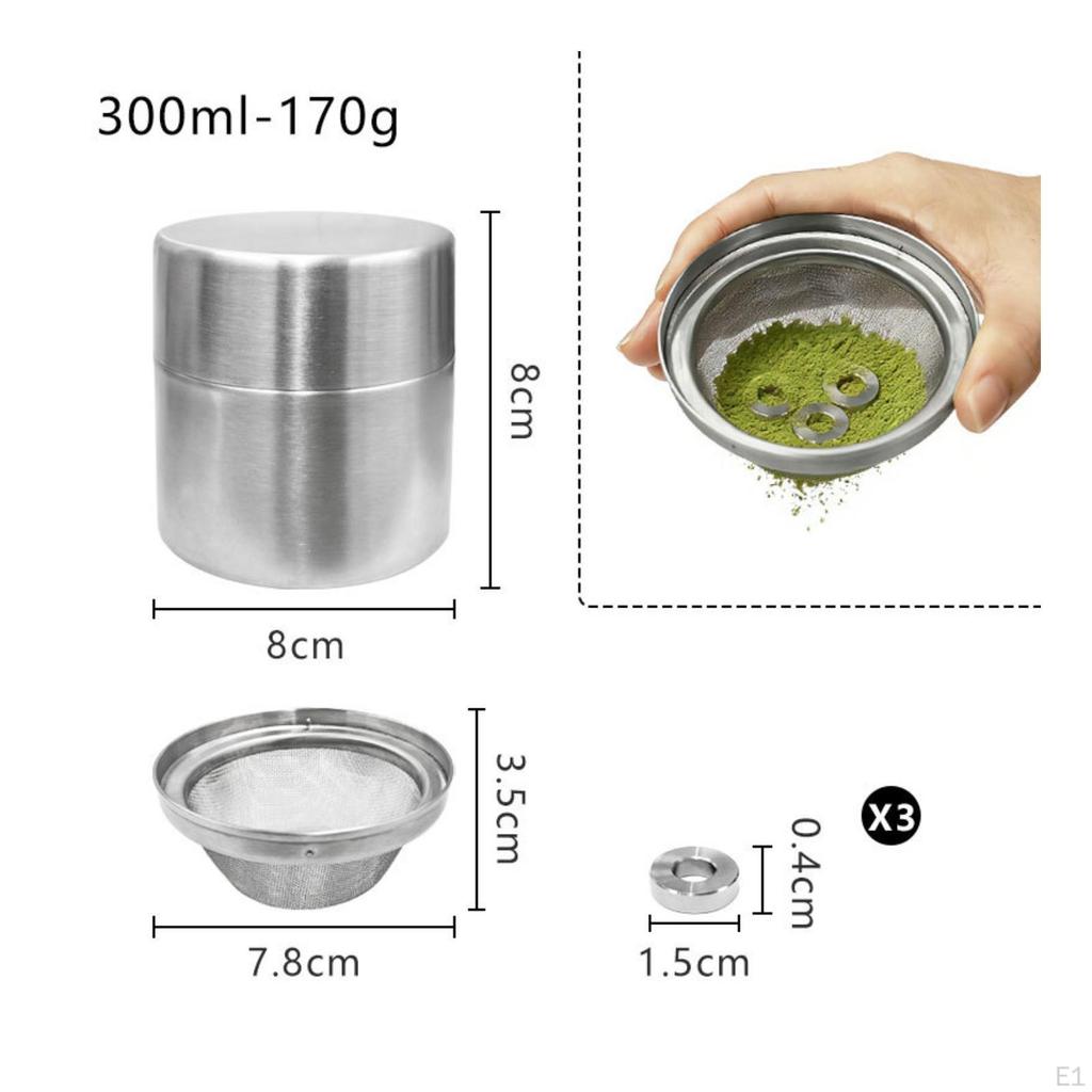 304 Stainless Steel Storage Canister Brushed Finish Cylindrical