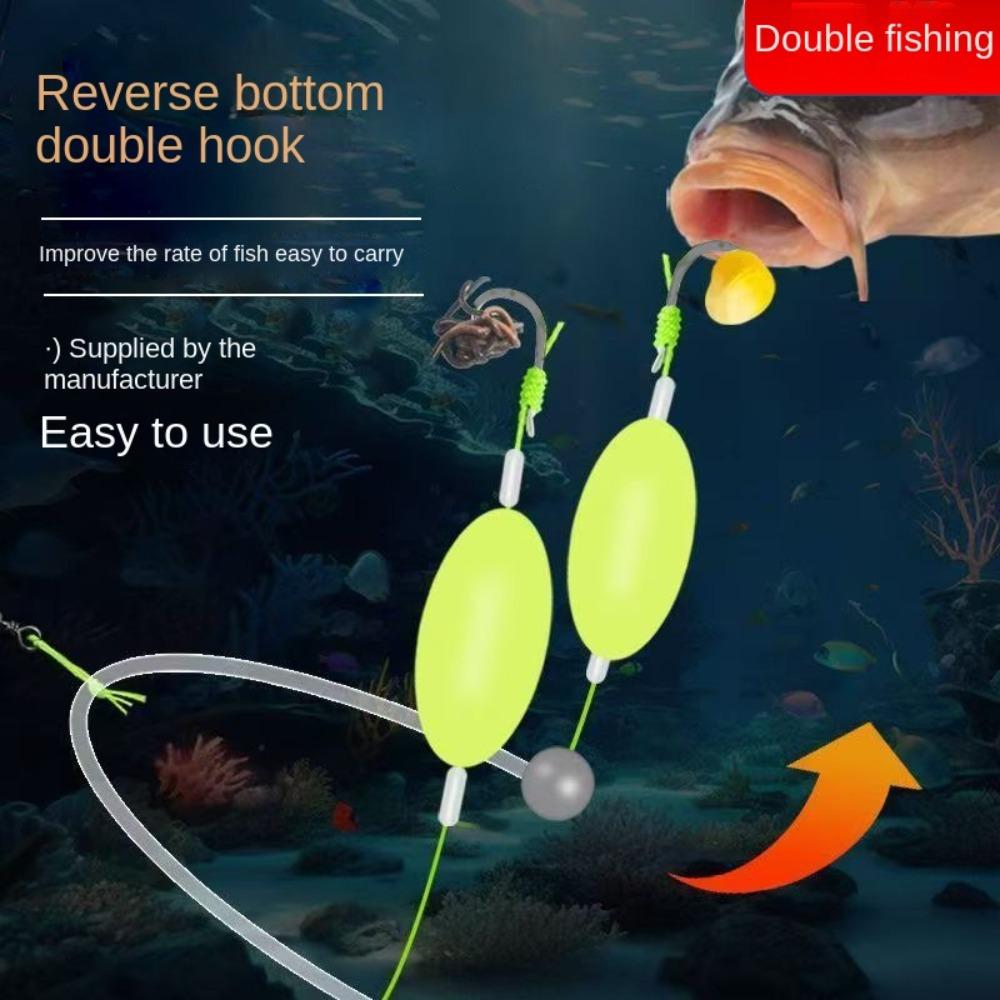 5pcs suspension Fishing Hair Rigs hook Anti bottom Carp Rigs fishing lure  Fishing Tackle