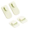 2 Pairs Wall Mounted Adhesive Hook Remote Control Organizer Adhesive Hook Holder for Bedroom Kitchen Bathroom
