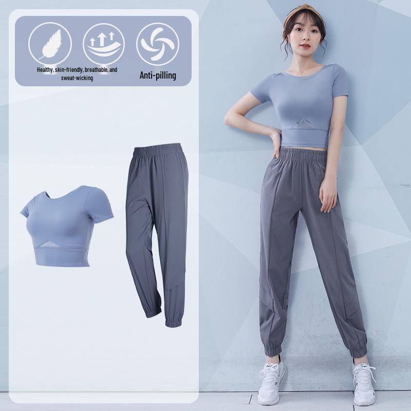 

Женский облегающий комплект для йоги с нагрудными вкладышами - Легкий спортивный топ для бега и фитнеса со скакалкой на весну/лето XXL (Approx. 67-75 kg)