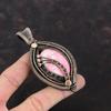 Thulite Pendant Copper Wire Wrapped Pendant Handmade Pendant Copper Jewelry Original Gemstone Pendant Wire Wrap Thulite Jewelry Wedding Gift